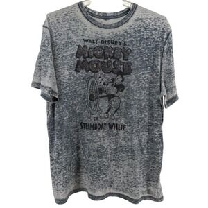 Disney Parks Walt Disney's Mickey Mouse Steamboat Willie Graphic Tee T-Shirt  XL